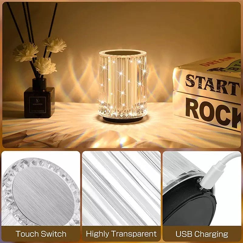 Mini Crystal Lamp, LED Crystal Table Lamp, Creativity Acrylic Diamond Bedside Lamp, Acrylic Decoration Desk Lamps, Decorative Night Lamp, Rechargeable Decoration Desk Night Lamp Mini Crystal Lamp, LED Crystal Table Lamp, Creativity Acrylic Diamond Bedside Lamp, Acrylic Decoration Desk Lamps, Decorative Night Lamp, Rechargeable Decoration Desk Night Lamp